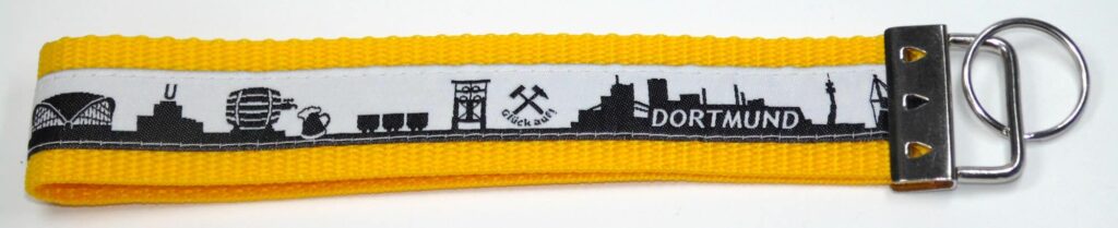 Dortmund Skyline Schlüsselband gelb schwarz